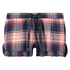 Checked Twill Shorts, Blue