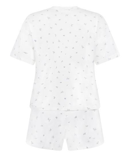 Pyjama Set Cotton, White