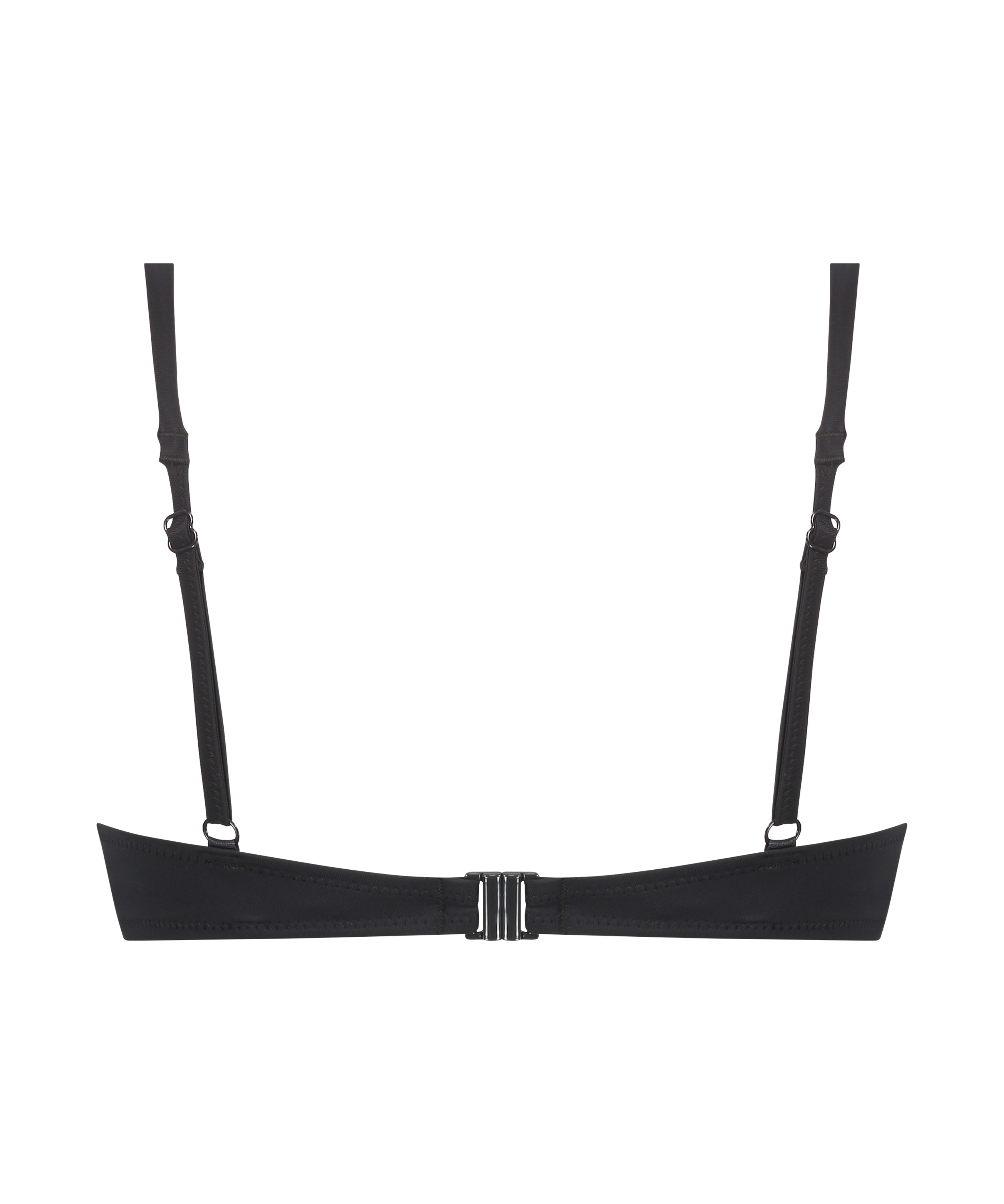 Luxe padded push-up bikini top Cup A - E, Black, main