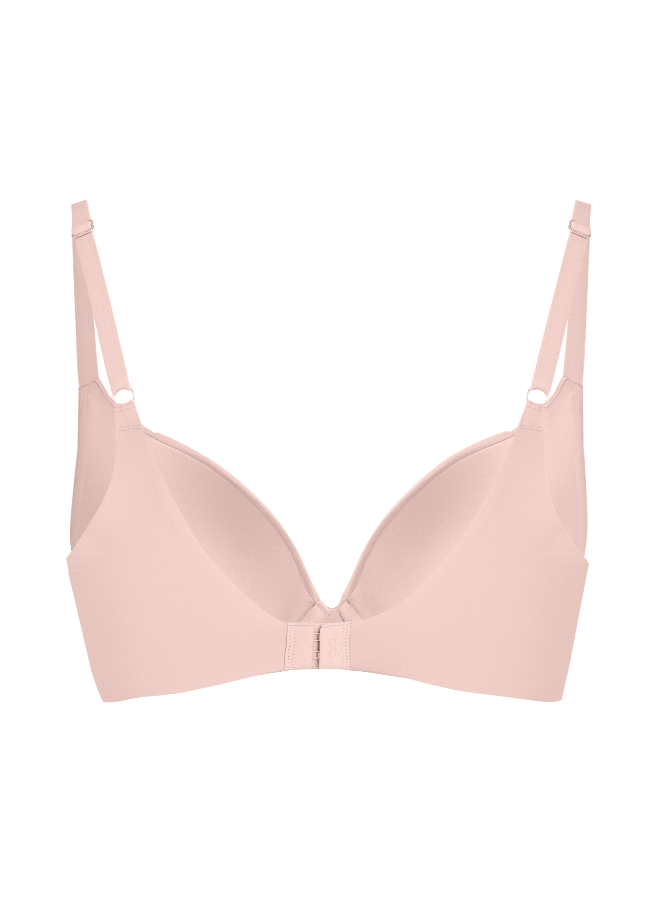 Smooth Padded Underwired Bra, Beige, main