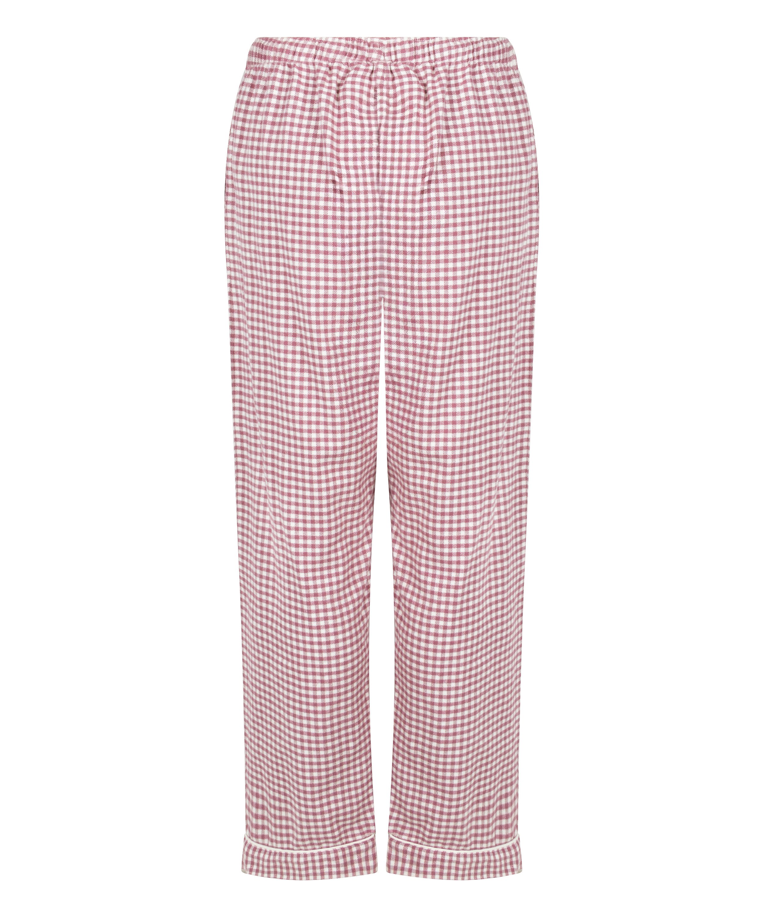 Flannel Pyjama Pants, Purple, main