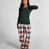 Cotton Pyjama Top, Green