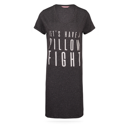 Nightshirt V-neck, Gray