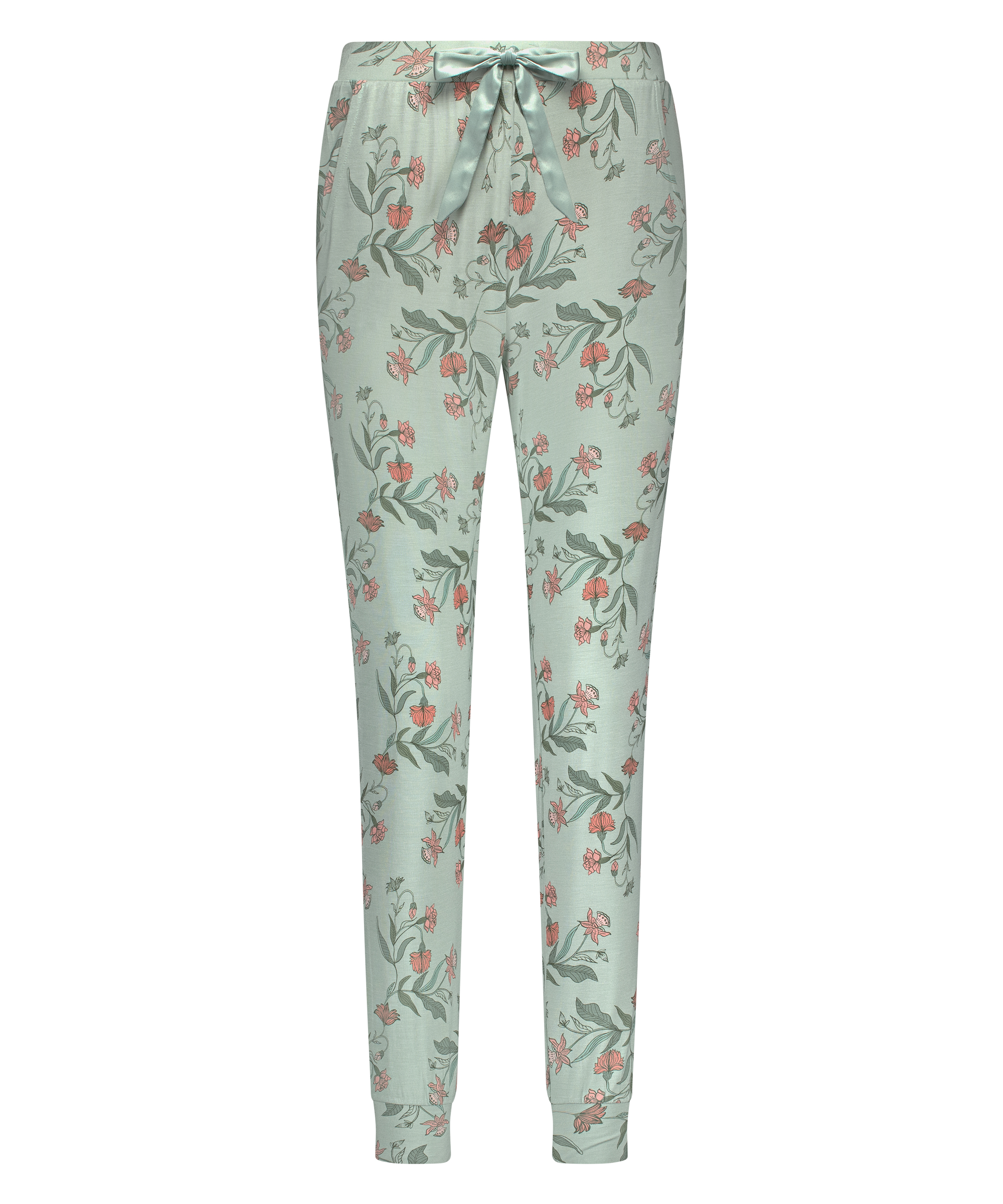 Jersey Pyjama Pants, Green, main