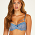 Mavis Padded Underwired Bra, Blue