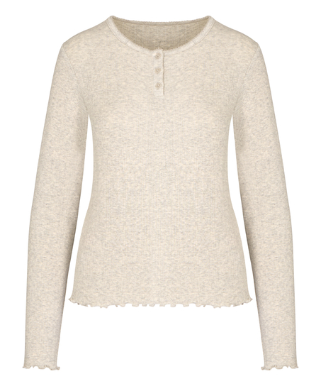 Top Pointelle, Gray