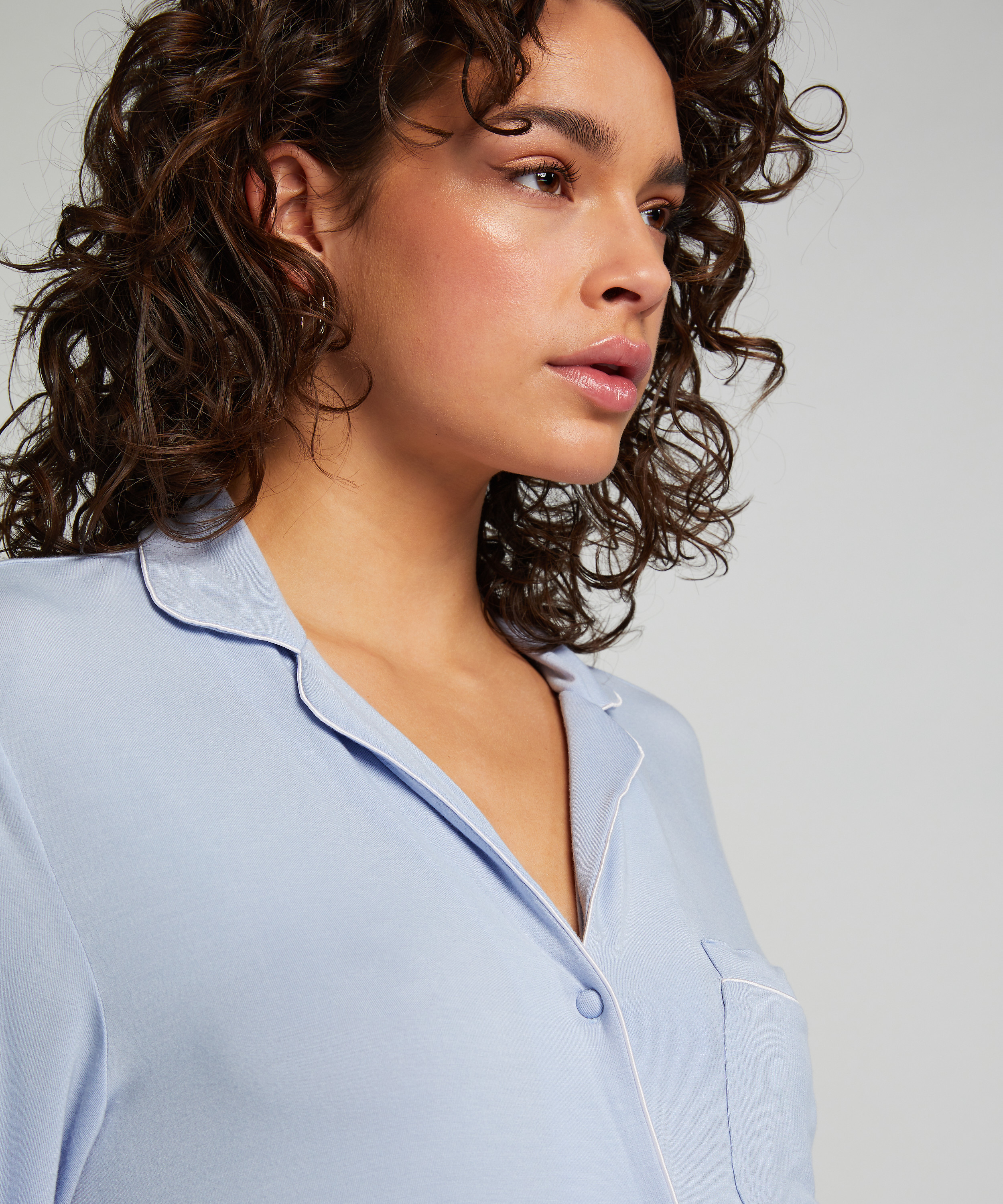 Essential Jersey Shirtdress, Blue, main