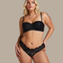 Chalice Padded Strapless Underwired Bra, Black