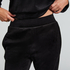 Petite Velours Jogging Bottoms, Black