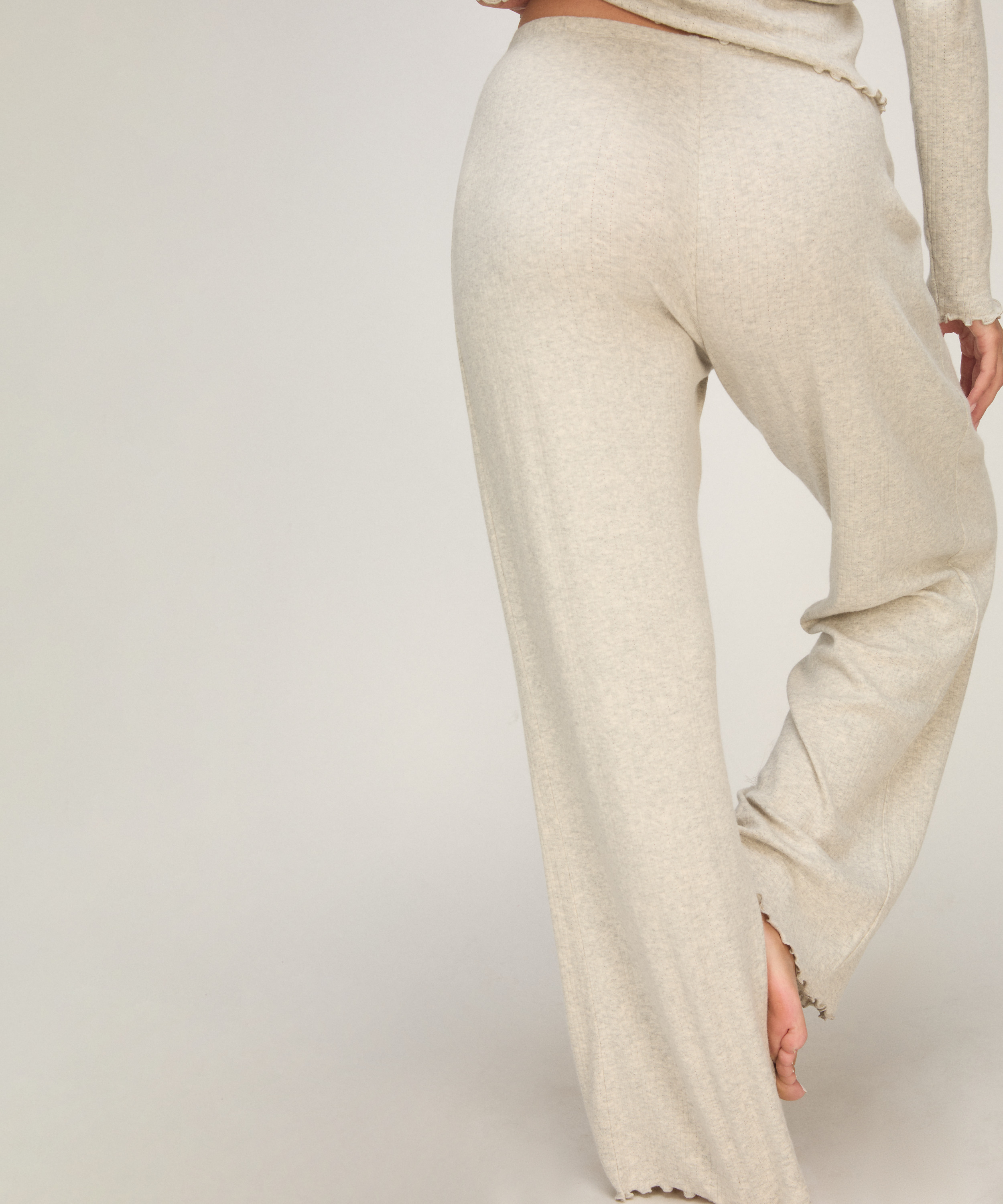 Pant Loose Pointelle, Gray, main