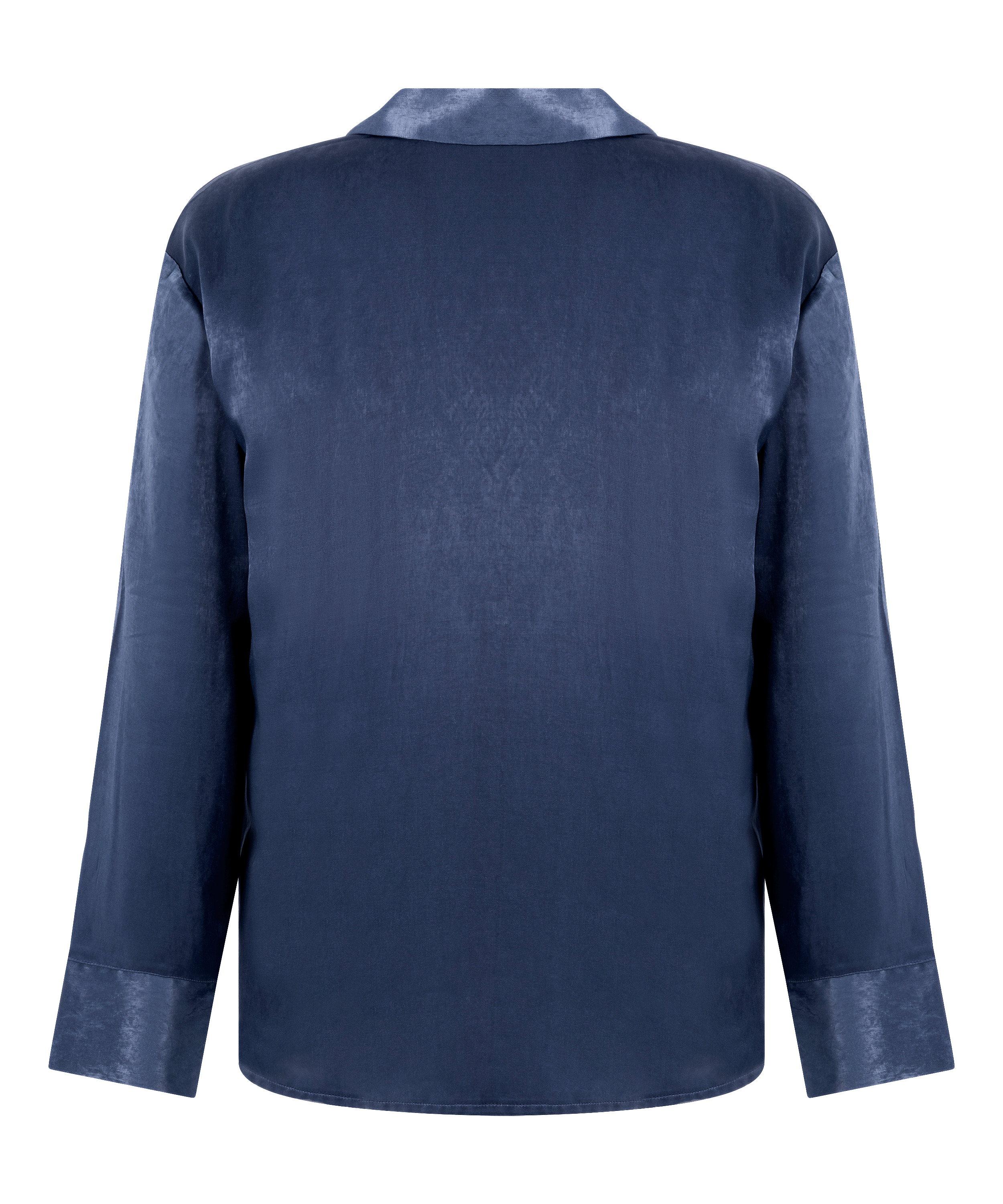 Ayla Satin Long-Sleeved Jacket, Blue, main