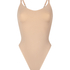 Seamless Enhancing High Leg Body, Beige