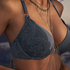 Philomena Padded Push-Up Underwired Bra Rebecca Mir, Blue