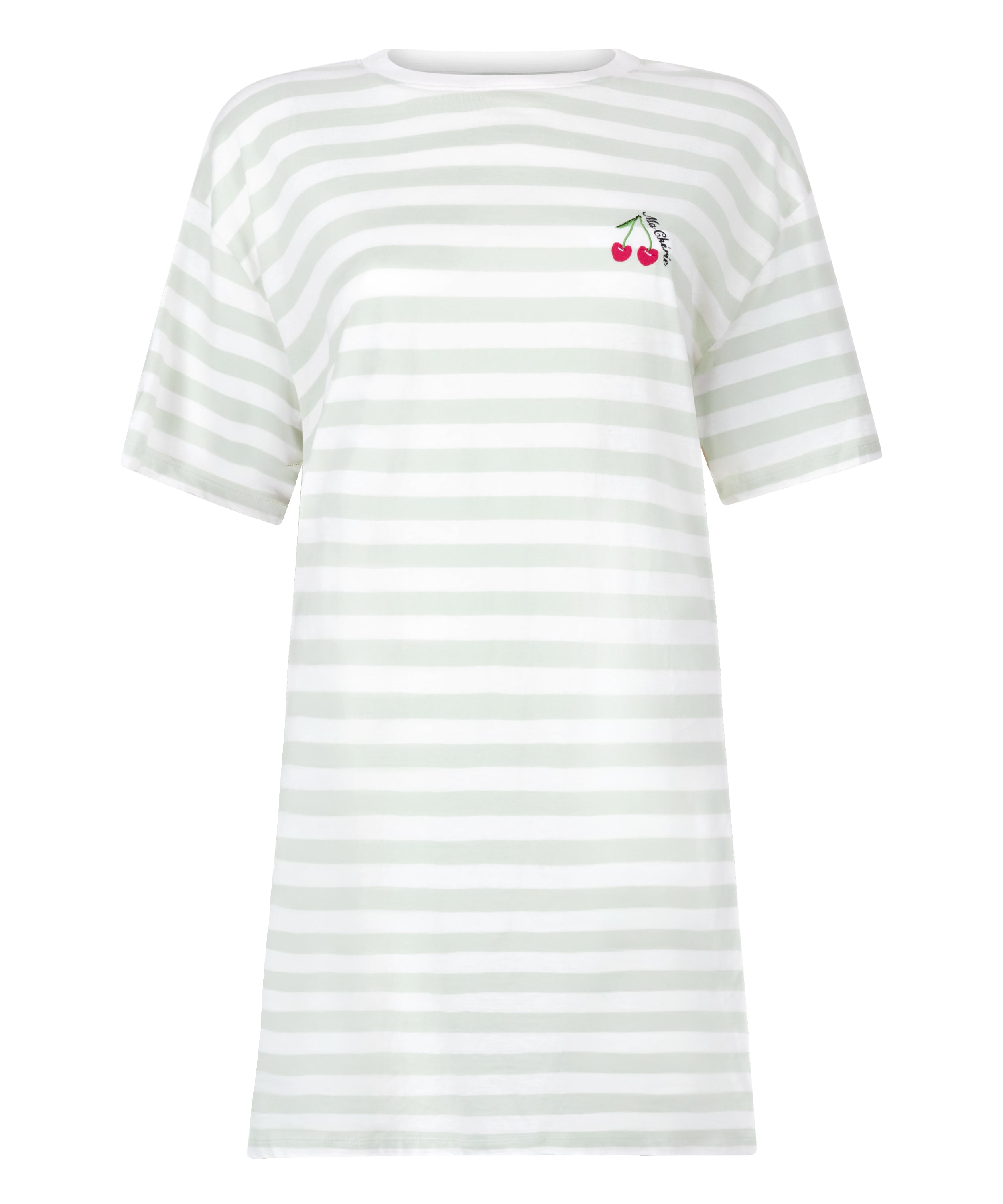 Round Neck Nightshirt, Green, main