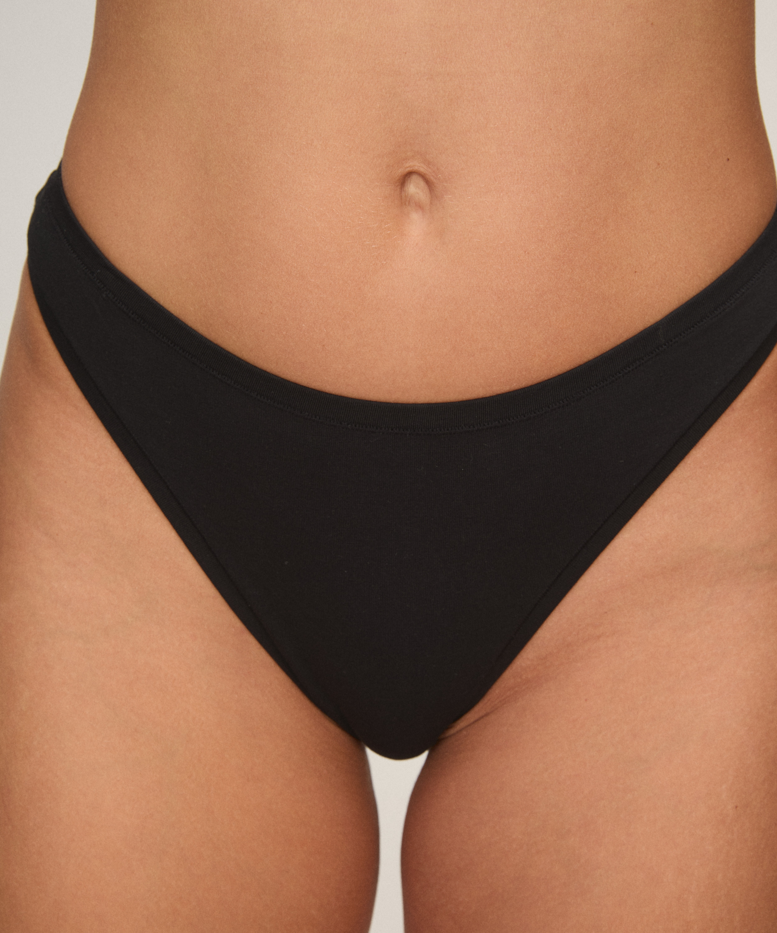 Multipack Cotton Thong, Black, main
