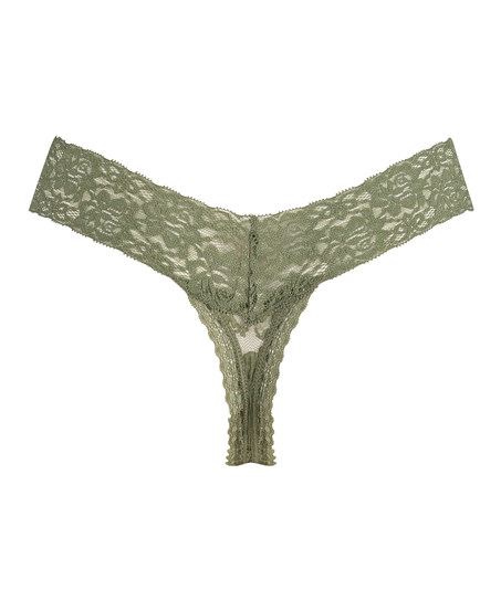 Extra Low V-Thong, Green