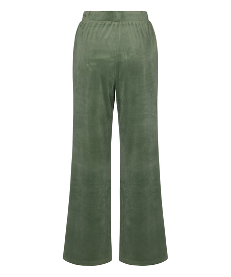 Velours Pyjama Pants, Green