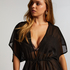 Sheer Kimono, Black