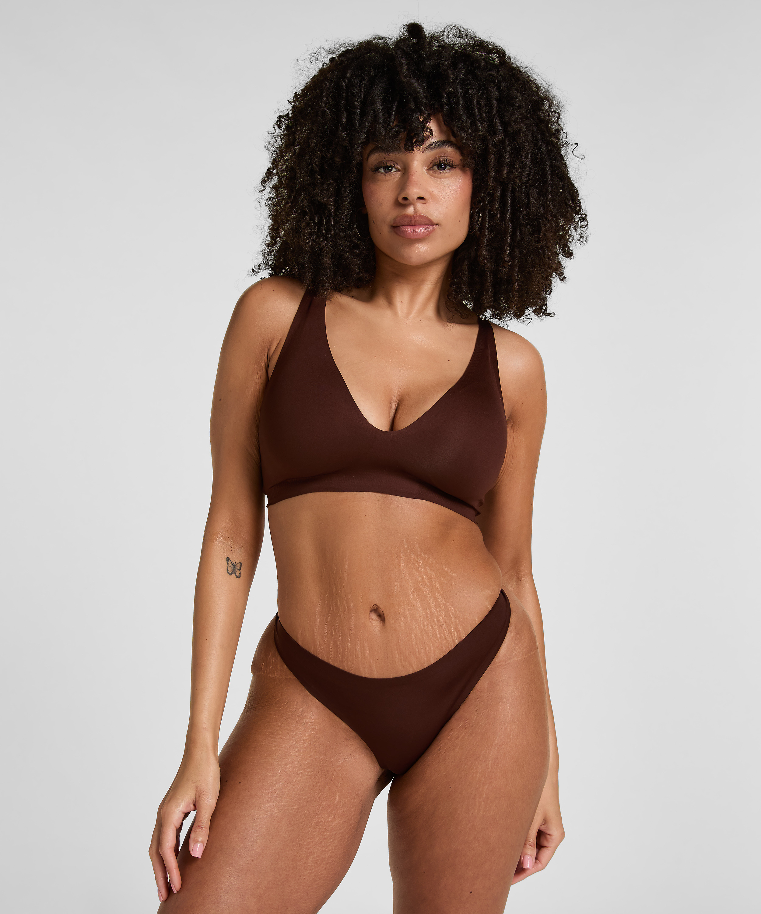 Super Comfort Thong, Brown, main