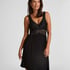 Nora Lace Slip Dress, Black