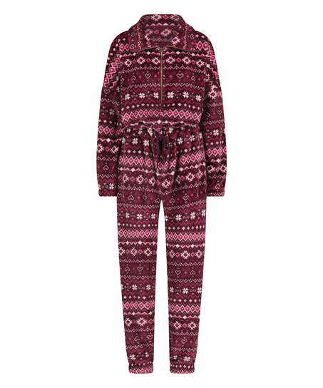 Onesie fleece, Red