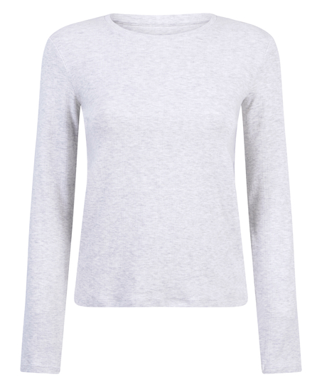 Pyjama top Pointelle, Gray