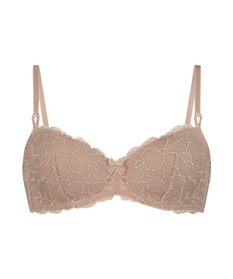 Anya Padded Underwired Bra, Brown