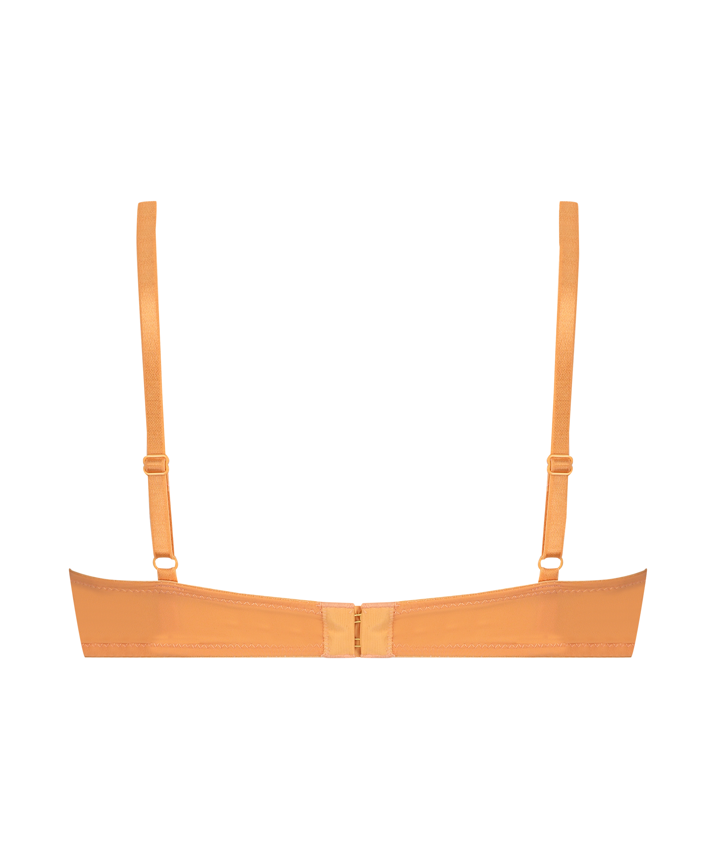 Plunge Padded Underwired Bra, Orange, main