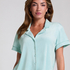 Short Sleeve Velour Jacket, Green