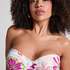 Ayanna Padded Underwired Bikini Top, White