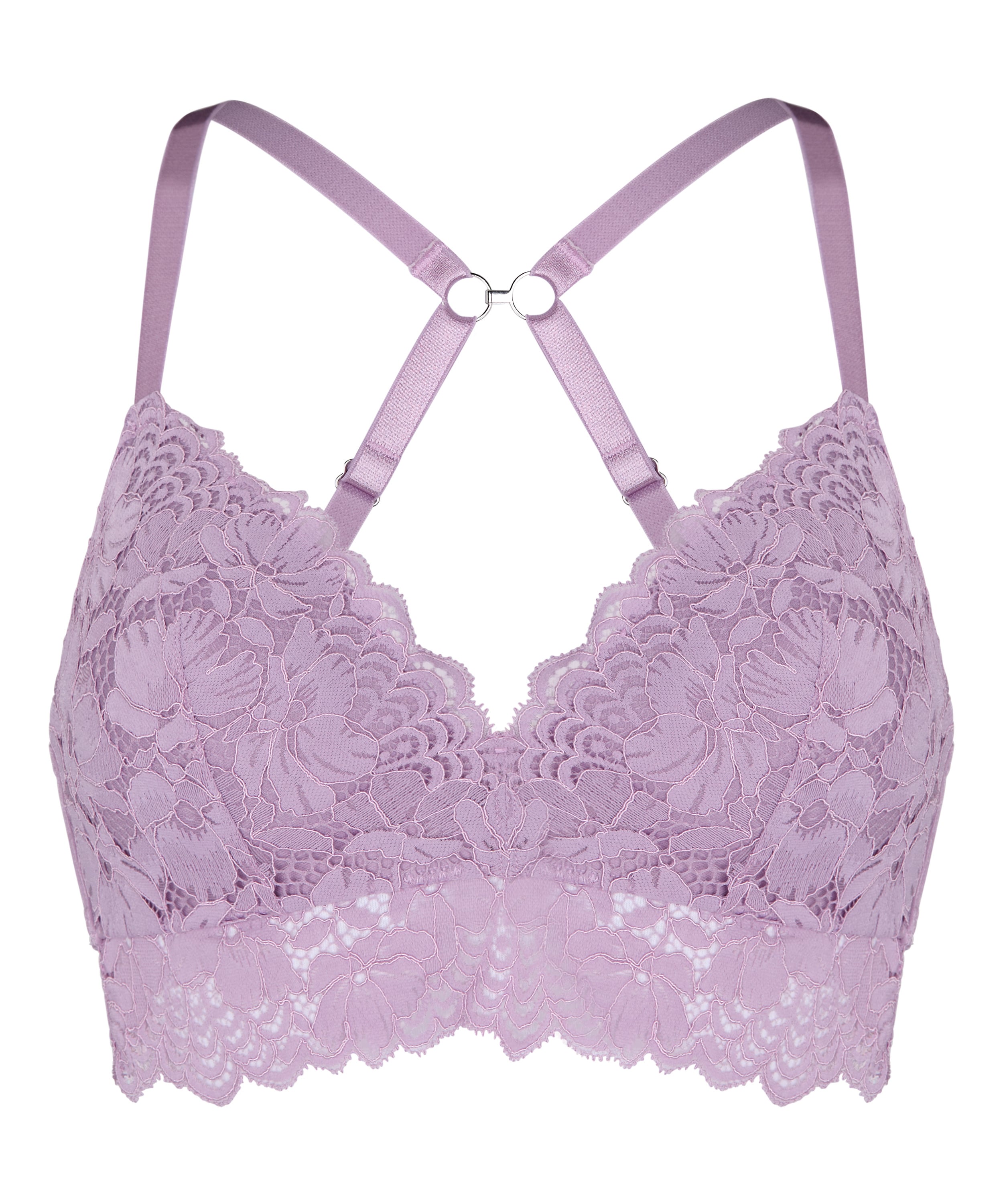 Andrea Padded Non-Wired Bra, Purple, main