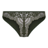 Lace Back Invisible Thong, Green
