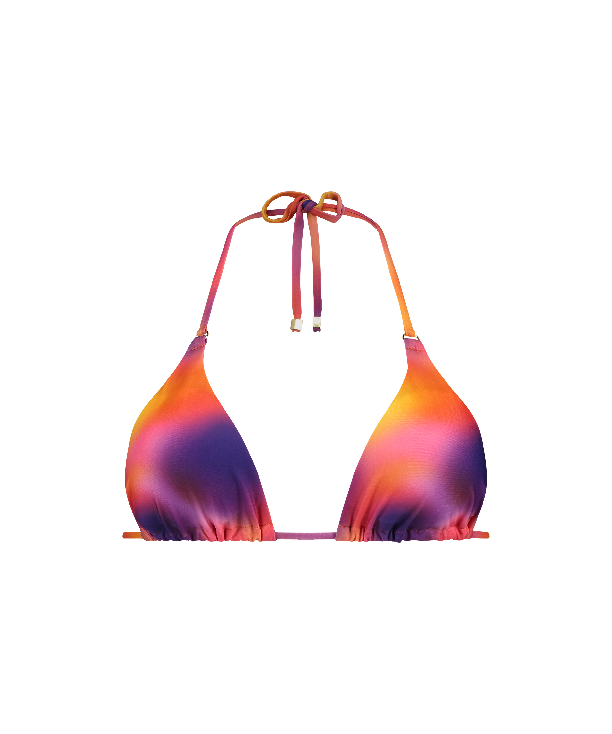 Sunset Triangle Bikini Top, Purple, main