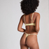 Pointelle Padded Underwired Bra, Yellow