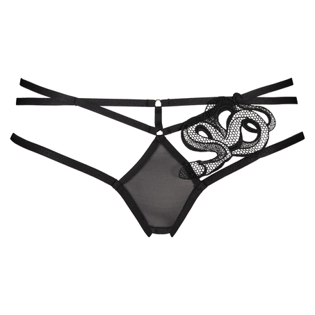Yuna open crotch Brazilian, Black