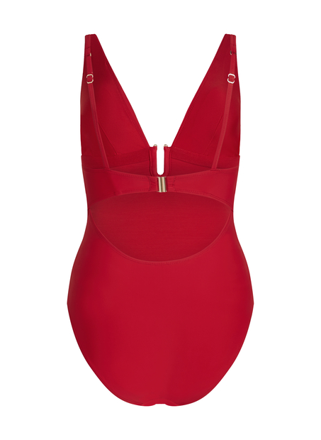 Luna Shaping Swimsuit, Red