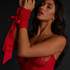 Lace handcuffs, Red