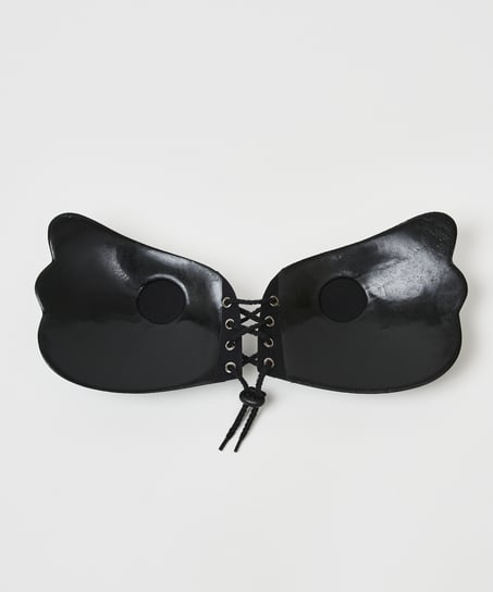 Push-up bra with wing, Black