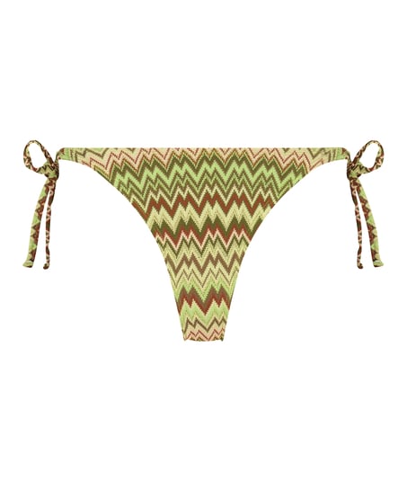 Alcapulco High-Leg Bikini Bottoms, Green