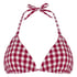 Amalfi Triangle Bikini Top, Red