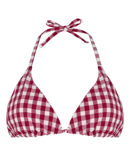 Amalfi Triangle Bikini Top, Red