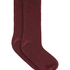 Cashmere Blend Ribbed Socks, Red