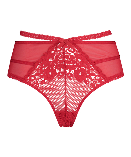 Bonnie high thong Curvy, Red
