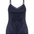 Velours Lace Cami Top, Blue