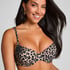Animalia Padded Underwired Bikini Top, Brown