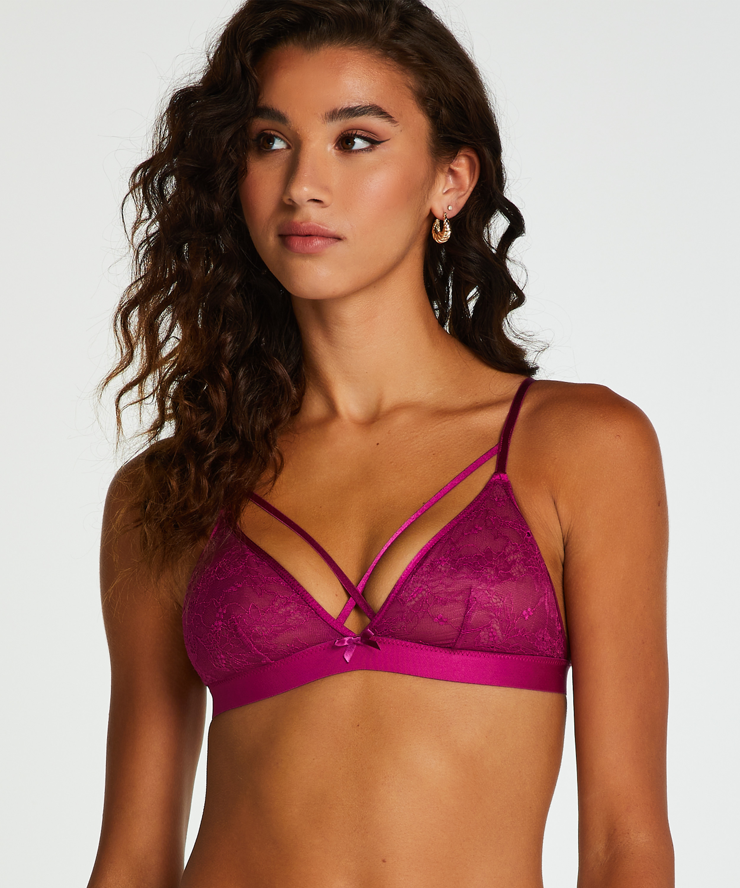 Corby Bralette, Purple, main
