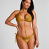 Boho Triangle Bikini Top, Yellow