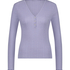 Henley Pyjama Top, Purple