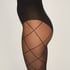 Tights 15 Denier Check, Black