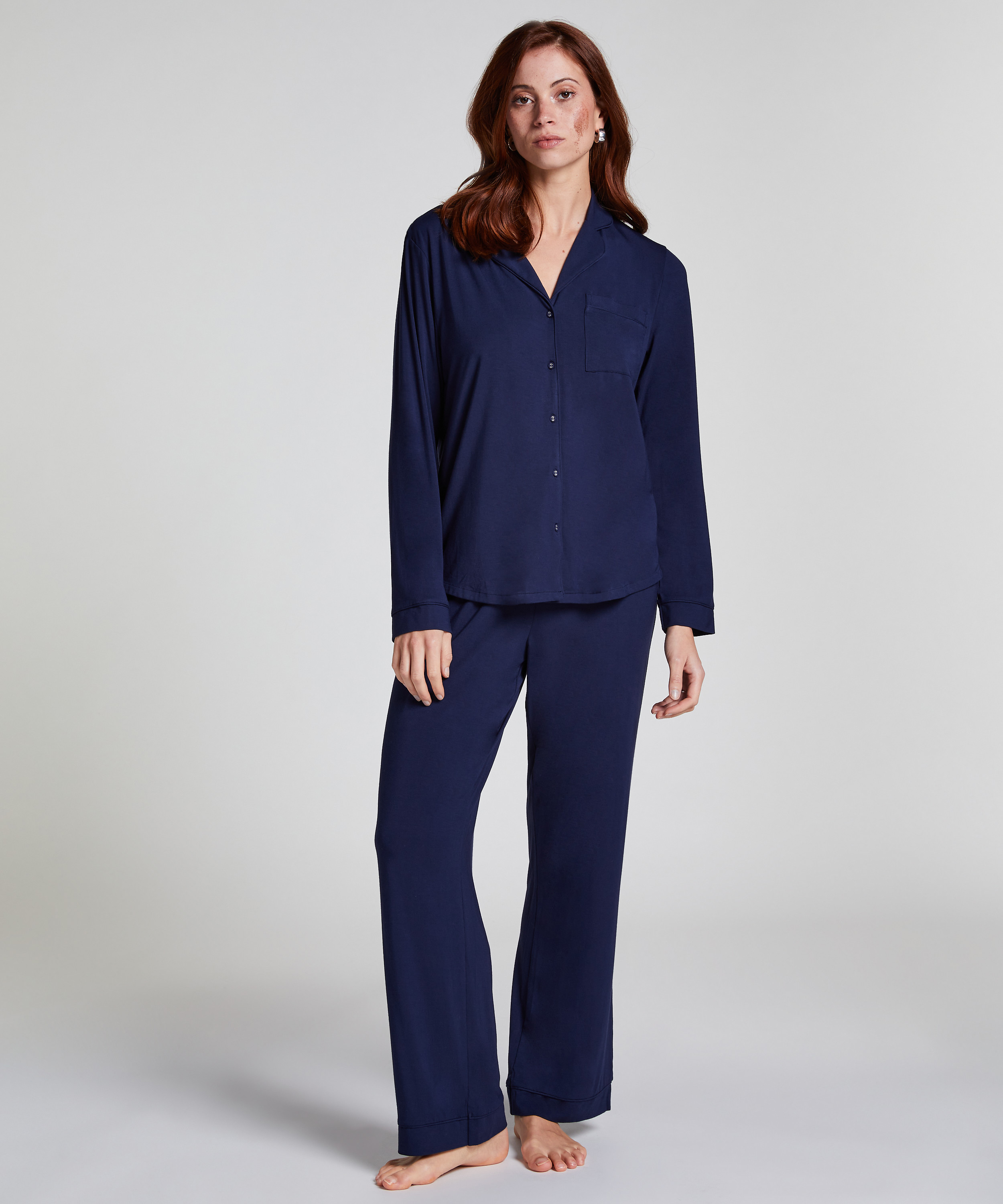 Essential Jersey Long-Sleeved Jacket, Blue, main